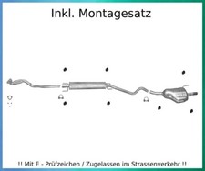 Auspuffanlage Opel Astra G Caravan 1.6 1.8 Kombi Bj.03-04 Auspuff Montagesatz