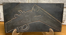 alte Druckplatte "Jagdflinte"