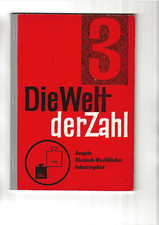 DIE WELT DER ZAHL 3 Rechenbuch Ausgabe  Rheinisch-Westfälisches Industriegebiet