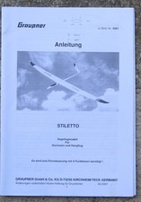 Graupner Stiletto Bauanleitung - gebraucht
