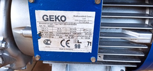 Geko stromerzeuger typ - geko, 7401