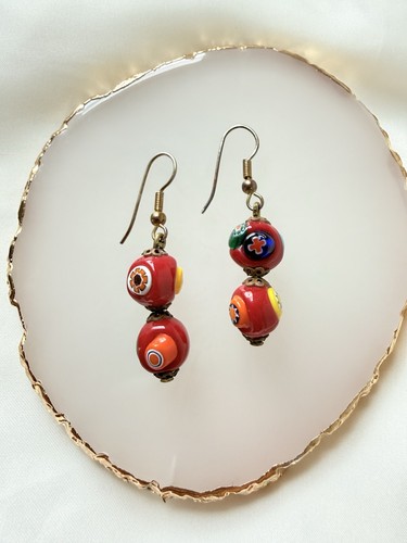 Vintage murano glas ohrringe - murano,