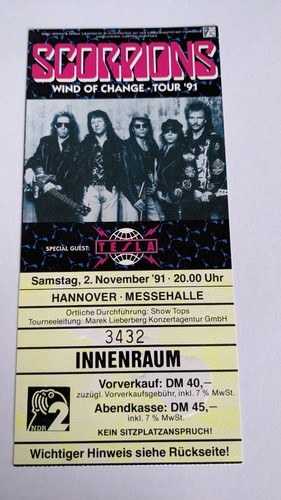Scorpions ticket - scorpions,,