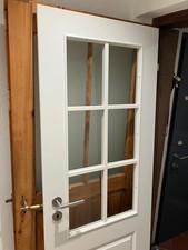 Türblatt Zimmertür weiss 73,5 cm Kassettentür Firma PRÜM rechtsanschlag