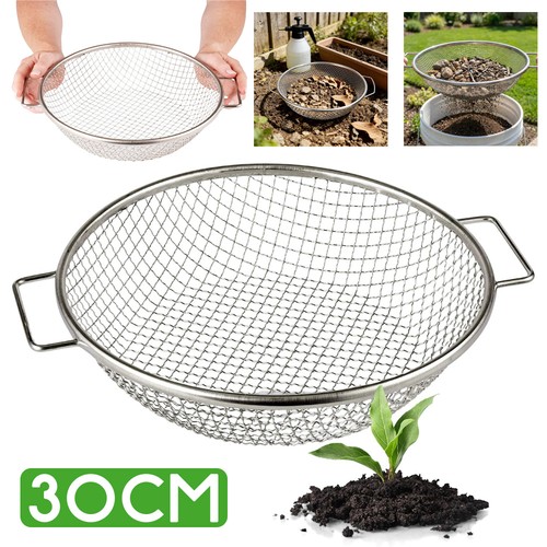 30cm gartensieb edelstahl - 30cm, gartensieb-edelstahl