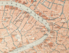 Alte Lithographie, Stadtkarte
