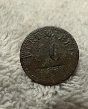 Werth-Marke " 10 B " Wertmarke