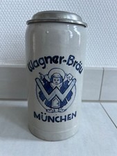 Alter Bierkrug 1,0l --- Brauerei Wagner Bräu München Bayern