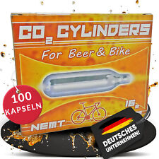 100 x Nemt Bierkapseln Co2 16g Patronen für Biermaxx, Bierzapfanlage, Bikekapsel
