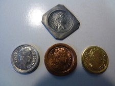 3 x  1 Denar römische Münzen Caesar Augustus + Bleiabschlag