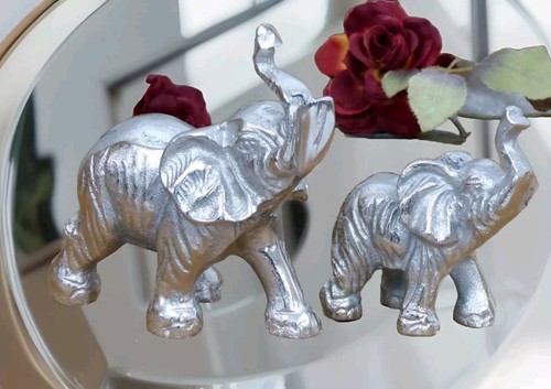 Figur elefant aluminium - figur,
