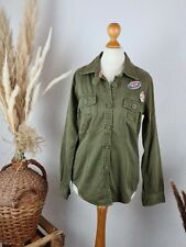 Original.Co Damen Hemd Military Freizeithemd Gr.S 36 khaki oliv grün