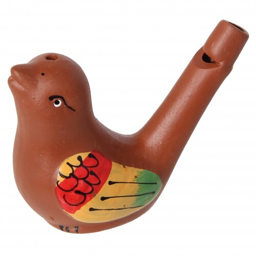 Vogelwasserpfeife handbemalt - ,