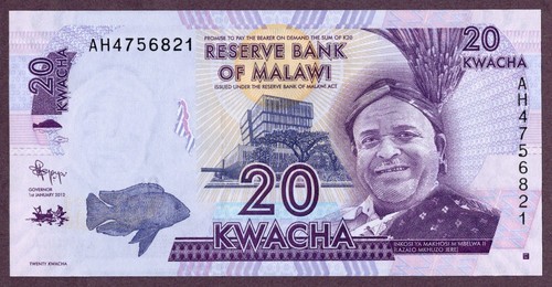 Malawi kwacha banknote - kwacha, 2012
