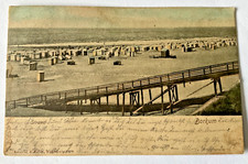 Borkum Strand 1905 , Strandkorb , Steg