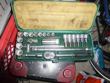 Stahlwille, Ratschenkasten, Steckschlüssel-Satz 3/8" Zoll,Vintage Werkzeug