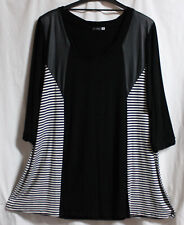 Tunika Shirt schwarz weiß