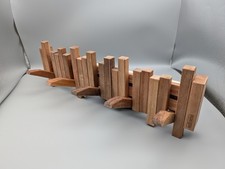 Wandgarderobe Holz dunkelbraun