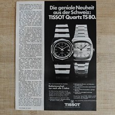 Tissot Seastar TS 80 1977 Vintage Werbung Anzeige Reklame Advert yellowed ads