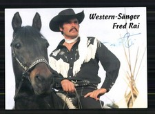 Fred rai autogrammkarte - fred,