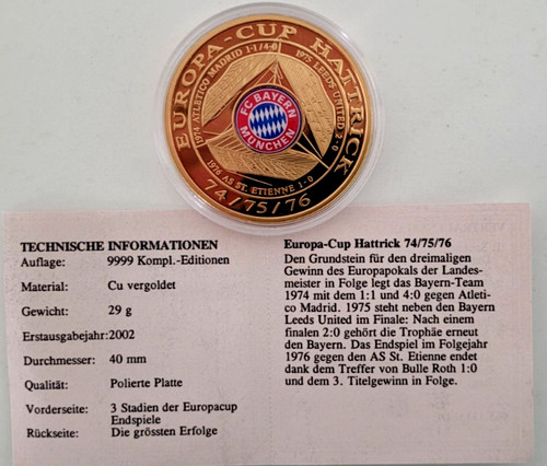 Münze medaille fc bayern - mÜnze,