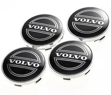 4x 60mm Nabendeckel Schwarz