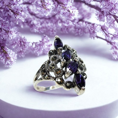 Amethyst ring silber 925 - silber,
