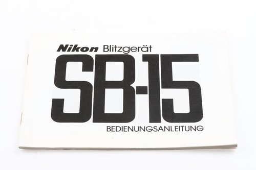 Nikon speedlight 15 - speedlight, sb-15