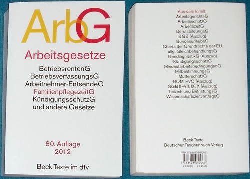 Arbeitsgesetze arbg - arbeitsgesetze,