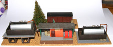 Temos TT 1:120 Dieseltankstelle + Schuppen Geländeteil DDR Modelleisenbahn