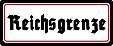 Blechschild 27x10cm gewölbt