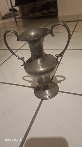 Zinn vase - zinn,