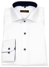 Eterna Hemd Slim Fit Cover Shirt Kontrastknöpfe weiß - ohne OVP