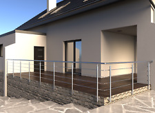 Edelstahl Geländer Relinggeländer Konfigurator Balkon Treppen vorgesetzt V2A