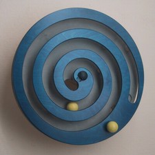 Wandspiel kugelspirale blau - wandspiel,