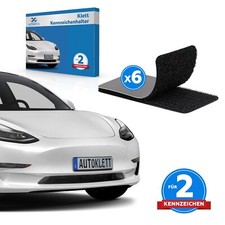 2x Klett Kennzeichenhalter Rahmenlos Nummernschildhalter Kennzeichenhalterung S2