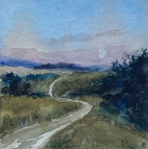 Original aquarellmalerei mit - original,