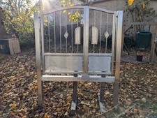 Gartenpforte aus Edelstahl, Gartentor, Meisterstück, Unikat 