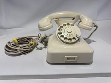 Vintage Telefon W48 Wählscheibe Elfenbein Post Bakelit 60er Retro Deko