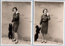 2x Pretty Woman with Poodle