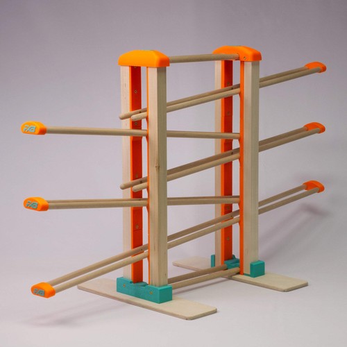 Holz kugelbahn orange - orange, &