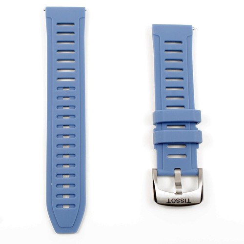 Blue silicone strap tissot - blue,