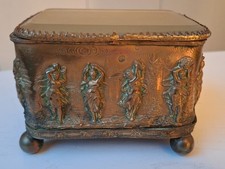 Antike Bronze Schatulle mit