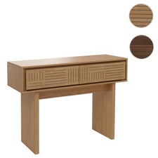 Konsolentisch HWC-O31, Telefontisch Ablagetisch, Schublade Melamin 86x110x41cm