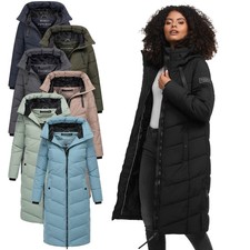 Navahoo Damen Winterjacke Steppjacke Winter Jacke lang warm Mantel Parker N009