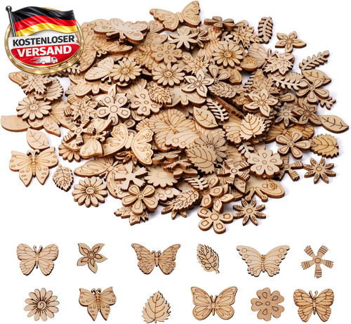 150 stück holzdeko streudeko - 150,