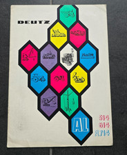 DEUTZ FL 614 714 Dieselmotoren Motor Schlepper Traktor Engine 11.1960 Prospekt