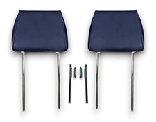 Kopfstützen Normalform hinten mit Befestigung Blau Kunstleder für Mercedes W114