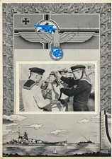 AK Militaria 2. WK  Matrosen Kriegsflagge Kriegsschiff gel. 1940