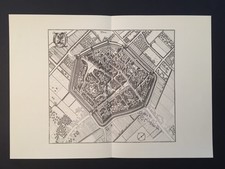 DÜREN - KUPFERSTICH MERIAN 1644 - 43x30 cm !! - FAKSIMILE 1966 - TOP !!